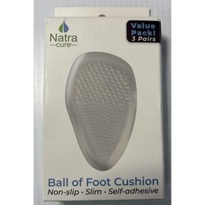 NatraCure All Gel Ball of Foot Cushions  - PACK of 3 BNIB